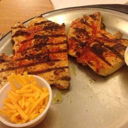 "Blackened" chicken was inedible. "Blackened" chicken was inedible.