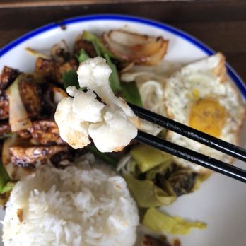 CÔBA - This spicy tofu comes with pickled cauliflower! - Vietnamese Near Me - Seattle, Washington