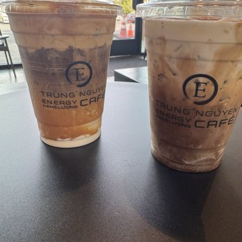 Trung Nguyen E-Coffee - Peanut Butter Espresso (Left) and Hazelnut Phin (Right) - Coffee & Tea Near Me - Santa Ana, California Trung Nguyen E-Coffee - Peanut Butter Espresso (Left) and Hazelnut Phin (Right) - Coffee & Tea Near Me - Santa Ana, California