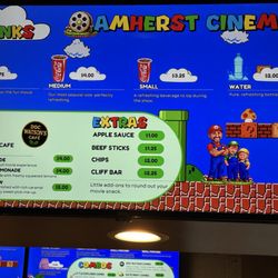 Amherst Cinema - Menu