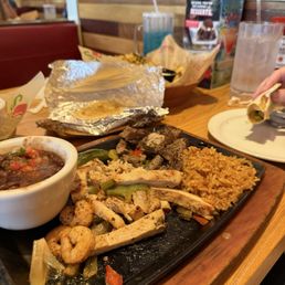 The fajita trio comes with enough food to share