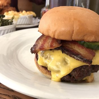 Revival - Another angle of the Revival Burger make sure to get the bacon added - Southern Near Me - Minneapolis, Minnesota