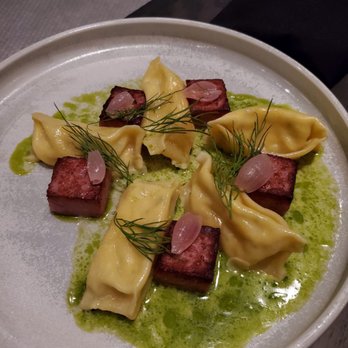 Published on Main - Farmers sausage agnolotti - Tapas/Small Plates Near Me - Vancouver, British Columbia