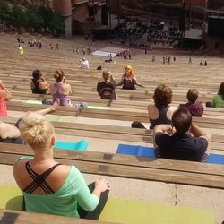Inner space Yoga and Beyond - Teaching at Red Rocks Colorado.