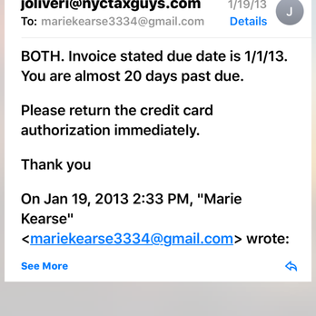 NYCTaxguys - Demanding credit card authorization? What kind of company is that ? - Tax Services Near Me - Stamford, Connecticut