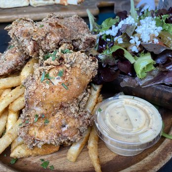 King Rustic - a plate of fried chicken and french fries - Comfort Food Near Me - Toronto, Ontario
