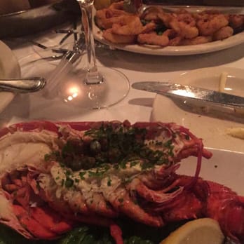 The River Palm Terrace - Chilled half lobster and calamari with a wasabi sauce! Yummy! - Steakhouses Near Me - Edgewater, New Jersey The River Palm Terrace - Chilled half lobster and calamari with a wasabi sauce! Yummy! - Steakhouses Near Me - Edgewater, New Jersey