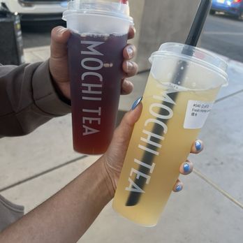 Mochinut - Fresh Lemon Tea and Watermelon Peach Green Tea - Donuts Near Me - Las Vegas, Nevada