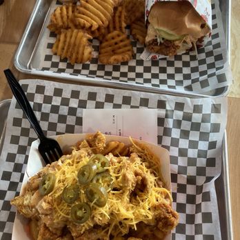 Hangry Joe's Hickory Hot Chicken - Loaded Fries, Sando Combo - Chicken Wings Near Me - Hickory, North Carolina Hangry Joe's Hickory Hot Chicken - Loaded Fries, Sando Combo - Chicken Wings Near Me - Hickory, North Carolina
