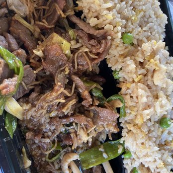 Mandarin Grill - Mongolian Beef with a side of chicken fried rice - Chinese Near Me - Tucson, Arizona