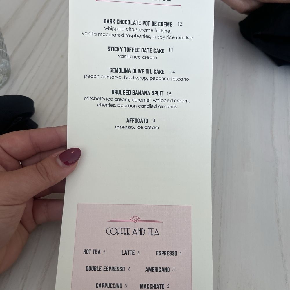 Artis - Dessert menu - Wine Bars Near Me - Lakewood, Ohio
