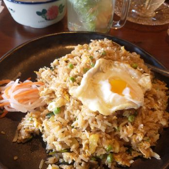 Sup Vietnamese - Spicy Basil Shrimp Rice replaced Shrimp with extra fried egg is gluten free, dairy free and soy free - Vietnamese Near Me - Rockville Centre, New York Sup Vietnamese - Spicy Basil Shrimp Rice replaced Shrimp with extra fried egg is gluten free, dairy free and soy free - Vietnamese Near Me - Rockville Centre, New York