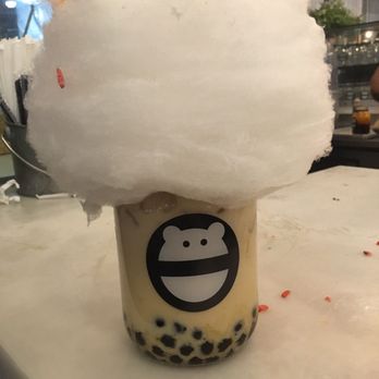 Mini Monster Cafe - This was delicious! Jazmine milk tea - Bubble Tea Near Me - Anaheim, California