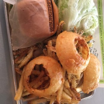 BurgerFi - The Conflicted Burger with added jalapeños, and of course the cry & fry with parmesan & herb- AMAZING! - Burgers Near Me - Alpharetta, Georgia