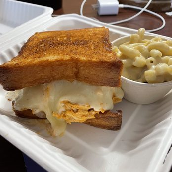 Charleston Cheese - Buffalo Chicken Grilled Cheese Sandwich and Vermont White Cheddar - Bubble Tea Near Me - Charleston, South Carolina