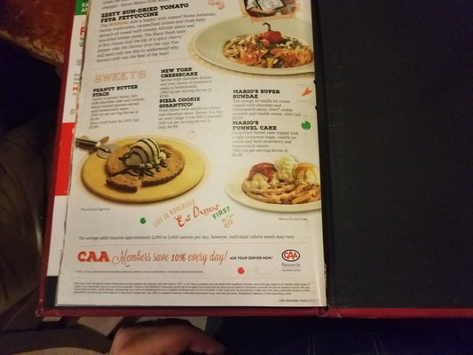Menu photo 1 East Side Mario's Alliston, ON