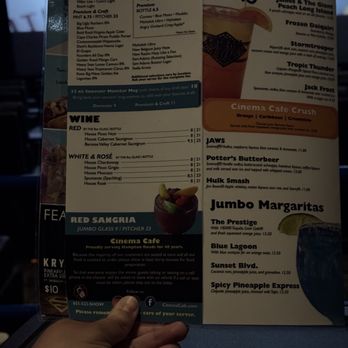 Cinema Cafe - Menu - Cinema Near Me - Chesapeake, Virginia
