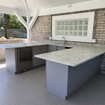 Backyard Specialist - Outdoor kitchen with Werever cabinets - Patio Coverings Near Me - Wilmington, North Carolina Backyard Specialist - Outdoor kitchen with Werever cabinets - Patio Coverings Near Me - Wilmington, North Carolina