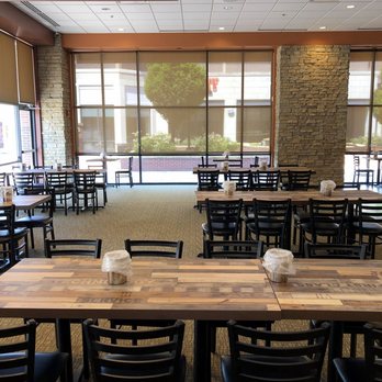 CM Chicken - A Portion of the Main Dining Area with View of Fountain Area - Chicken Wings Near Me - Overland Park, Kansas