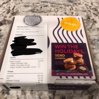 Insomnia Cookies - 6 pack vegan cookies - Food Delivery Services Near Me - Columbia, Missouri Insomnia Cookies - 6 pack vegan cookies - Food Delivery Services Near Me - Columbia, Missouri
