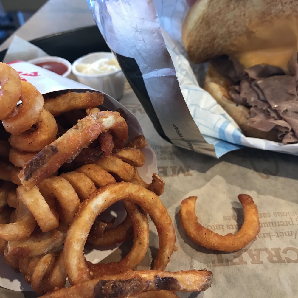 Arby's - roast beef & cheese with fries - Fast Food Near Me - Foothill Ranch, California