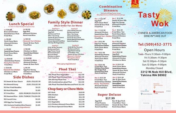 Menu photo 4 Tasty Wok Yakima, WA
