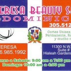 Teresa Dominican Beauty Salon - Business Card