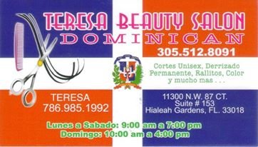 Teresa Dominican Beauty Salon Logo