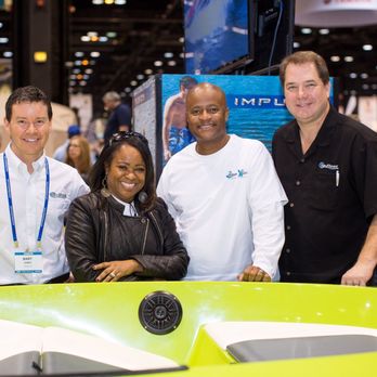Go-Float - At 2015 Chicago Boat Show with my wife, Bart Jones and Steve Hendrickson. - Boating Near Me - Fergus Falls, Minnesota