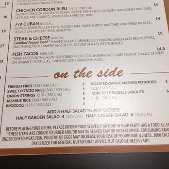 110 Grill - Menu - New American Near Me - Poughkeepsie, New York