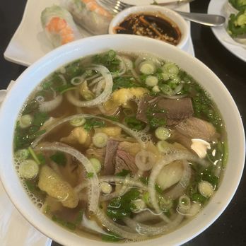 Pho Vina - Pho brisket and veggie/shrimp wraps - Vietnamese Near Me - Anaheim, California
