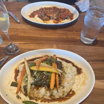 North Italia - This was our dinner and it was absolutely amazing and delicious. Braised Short Rib  Chicken Scarpariello - Italian Near Me - Henderson, Nevada