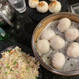 House Fried Rice, Shanghai Buns, Shrimp Dumpling House Fried Rice, Shanghai Buns, Shrimp Dumpling
