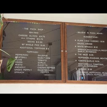 The Pizza Shop - The menu is a reflection of the Pizza Shop - Pizza Near Me - San Francisco, California The Pizza Shop - The menu is a reflection of the Pizza Shop - Pizza Near Me - San Francisco, California