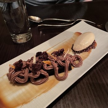 Deuxave - Mocha sponge cake with ice cream - New American Near Me - Boston, Massachusetts Deuxave - Mocha sponge cake with ice cream - New American Near Me - Boston, Massachusetts