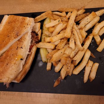 Talking Cedar Restaurant - Spicy Cuban with fries - Distilleries Near Me - Rochester, Washington