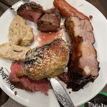 Texas de Brazil - Meats: Parm Drummette was moist & delicious. So was the other meats & sausage. EXCEPT, would not recommend the pork, very dry - Steakhouses Near Me - Honolulu, Hawaii Texas de Brazil - Meats: Parm Drummette was moist & delicious. So was the other meats & sausage. EXCEPT, would not recommend the pork, very dry - Steakhouses Near Me - Honolulu, Hawaii