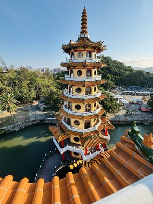 Dragon and Tiger Pagodas by null