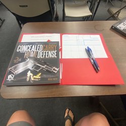 NSP Firearms Instruction - Training material and application/fingerprint cards for Arizona permit.