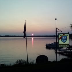 Polish Palace - Sunset from the bar deck.