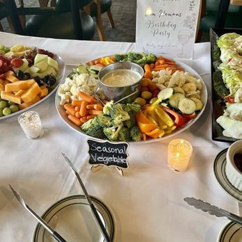 Pointe Restaurant & Lounge At Harbour Pointe - a table set for a birthday party - Breakfast & Brunch Near Me - Mukilteo, Washington Pointe Restaurant & Lounge At Harbour Pointe - a table set for a birthday party - Breakfast & Brunch Near Me - Mukilteo, Washington