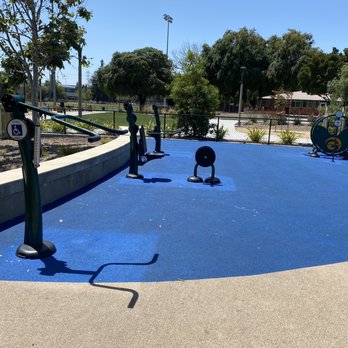 Magical Bridge Playground - Fitness equipment for wheelchair individual - Parks Near Me - Sunnyvale, California Magical Bridge Playground - Fitness equipment for wheelchair individual - Parks Near Me - Sunnyvale, California