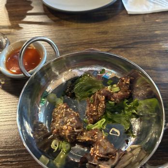 Origin Thai - Beef jerky appetizer almost finished!!! Almost forgot to take a picture! - Thai Near Me - Smithfield, North Carolina