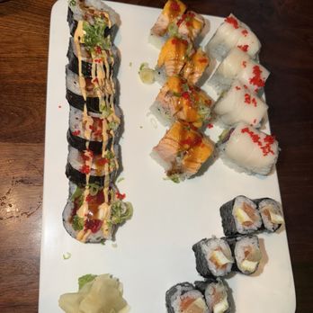 Sabi Asian Bistro - Sushi rolls. And they modified one to remove shellfish for my allergy! Loved the lemon slices I asked for. Very good. - Sushi Bars Near Me - Davidson, North Carolina Sabi Asian Bistro - Sushi rolls. And they modified one to remove shellfish for my allergy! Loved the lemon slices I asked for. Very good. - Sushi Bars Near Me - Davidson, North Carolina