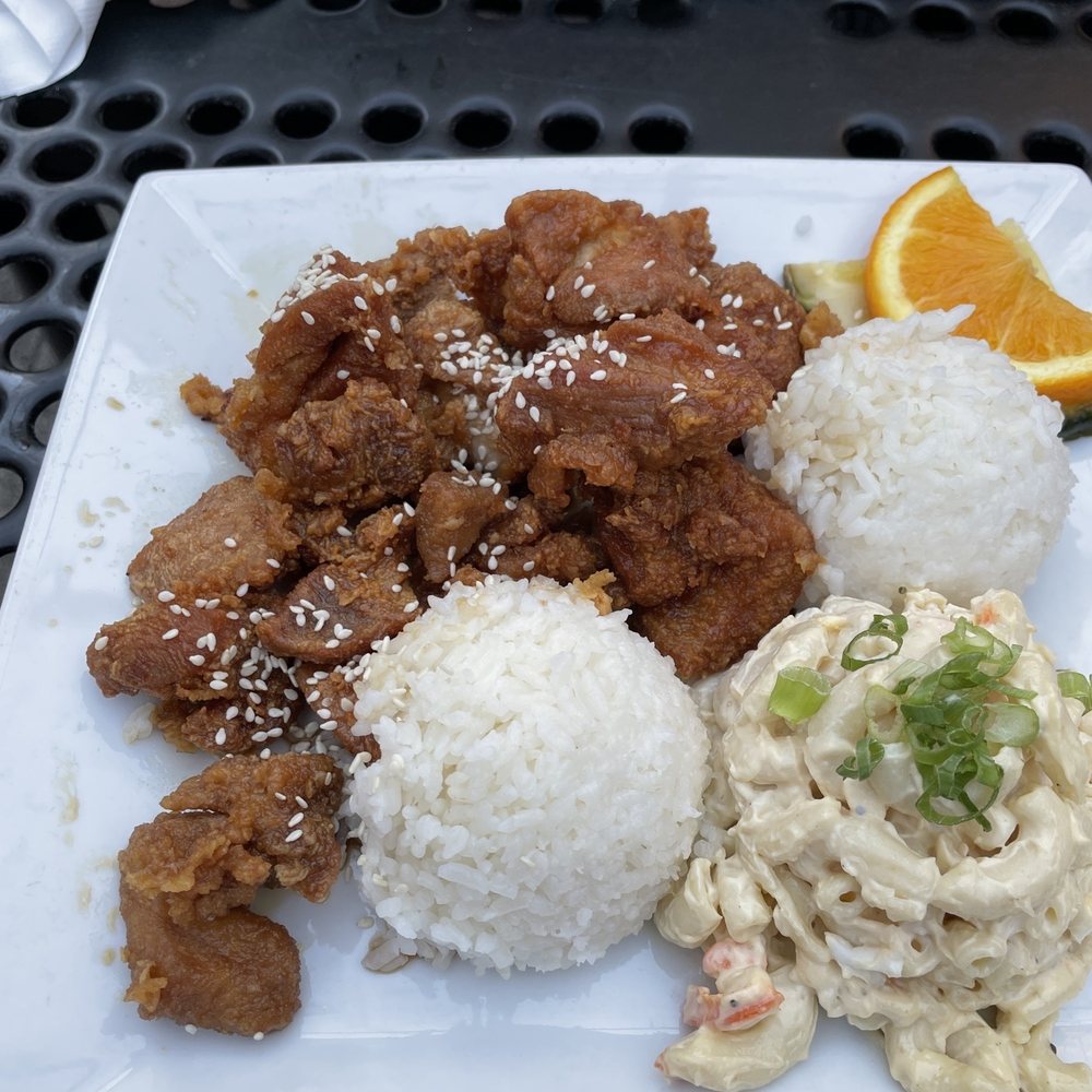 Da' Hui - Garlic chicken with Mac salad - Hawaiian Near Me - Portland, Oregon Da' Hui - Garlic chicken with Mac salad - Hawaiian Near Me - Portland, Oregon