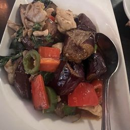 Basil eggplant with pork