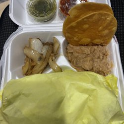 Tacos La Poblanita - Monster meal can definitely feed two people