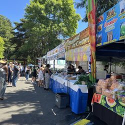 Kent Cornucopia Days - Lots of food vendors in the library parking lot 2025