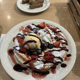 Very Berry  Fruit Souffle Pancakes