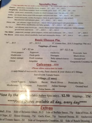 Menu photo 1 La Pizzeria Morganton, GA